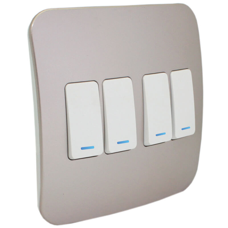 Four Lever One-Way Switch with Locator