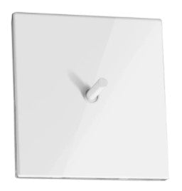 Sleek White Toggle Light Switch - 1 lever