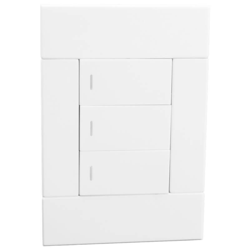 Three Lever Switch - White