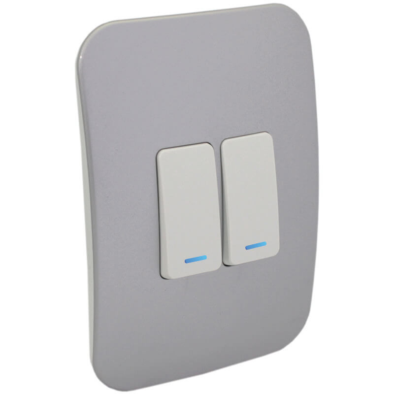 Two Lever One-Way Switch with Locator – Light Switches