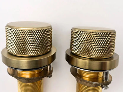 Brushed Gold Basin/Bath Mixer #202436