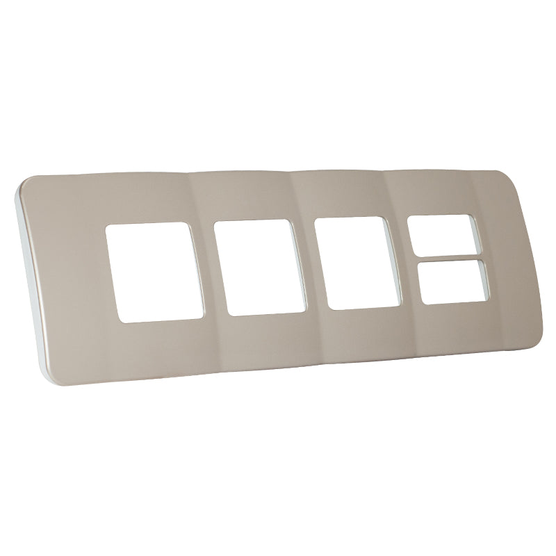 Three Double Module, Two Single Module Horizontal Cover Plate – Light ...