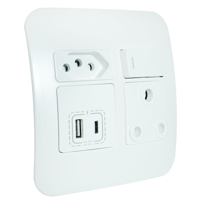 Veti 1 - USB A & C Port Wall Socket