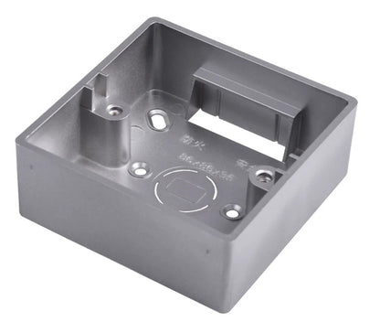 GREY SURFACE MOUNT - WALL BOX - (86 x 86 mm)