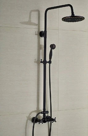 Oil Rubbed Black Antique Wall Mounted Shower #201718
