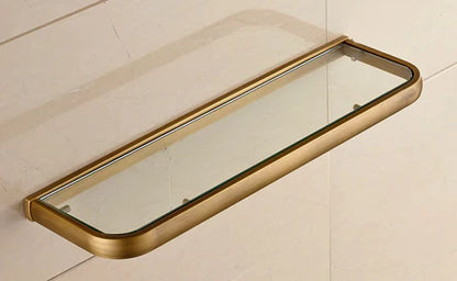 Brass Modern Glass Shelf #201926