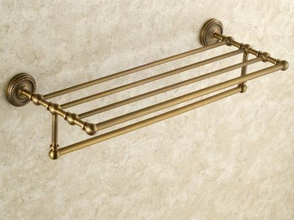 Brass Towel Shelf and Rail #201821