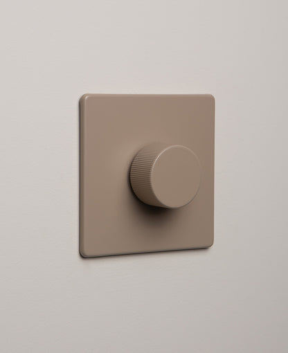 Caramel Latte single chunky dimmer switch - 1-way