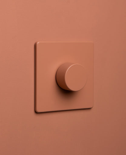 Cinnamon single chunky dimmer switch - 1-way