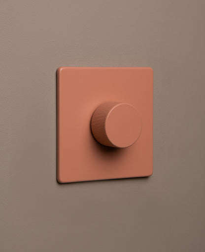 Cinnamon single chunky dimmer switch - 1-way