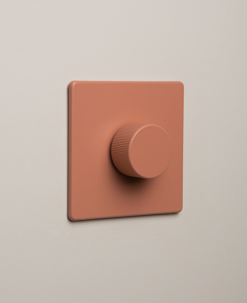 Cinnamon single chunky dimmer switch - 1-way