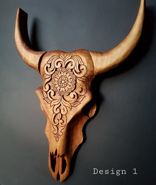 BULL SKULL WALL DECOR 1