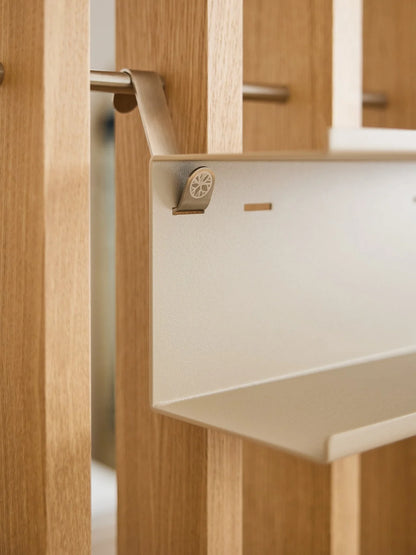 WoodUpp Nell | Double Metal Shelves