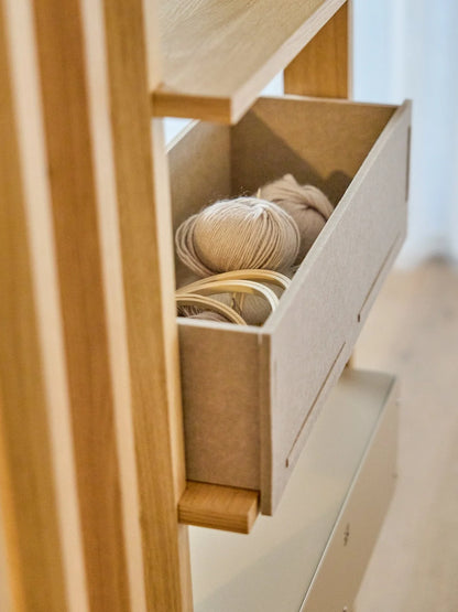 WoodUpp Vigg | Felt Box Beige & Ox Red