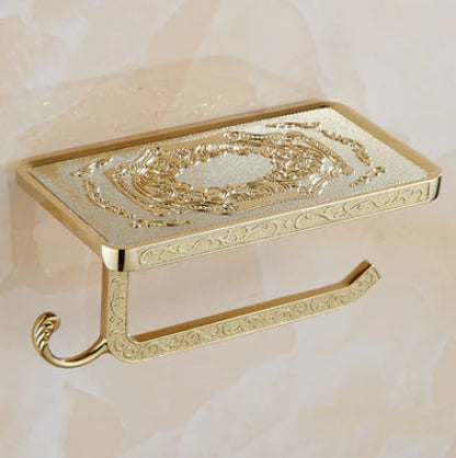 Gold Embossed Toilet Roll Holder #201815