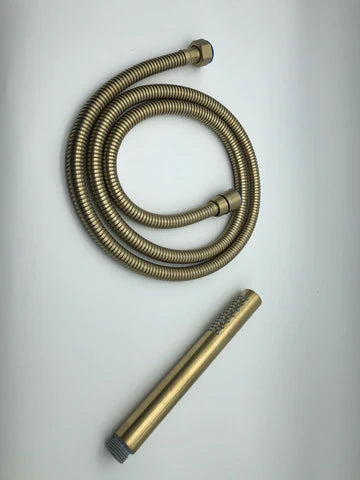 Brushed Gold Modern Bath Mixer With Hand Shower #20126