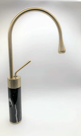 Gold Basin Mixer with Granite Base #20140