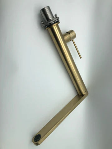 Brushed Gold Modern Pillar Mixer #20125