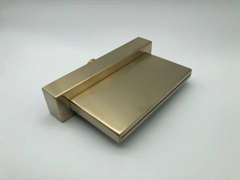 Brushed Gold Modern Bath Mixer With Hand Shower #20126