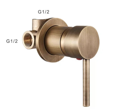 Brass Concealed Shower Unit with Single Lever Handle