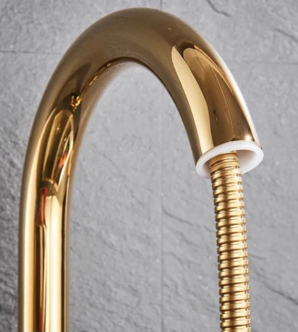 Gold Modern Extender Kitchen Mixer #201780