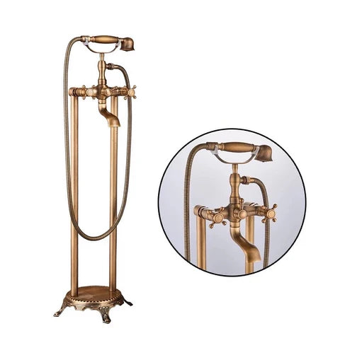 Antique Brass Freestanding Bath Mixer #201740