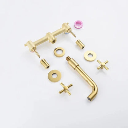 Gold Modern Basin 3 Hole Mixer #201759