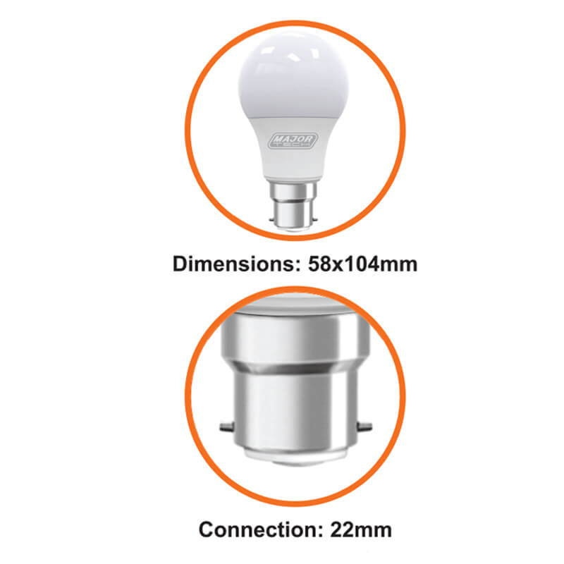 9W LED B22 Lamps