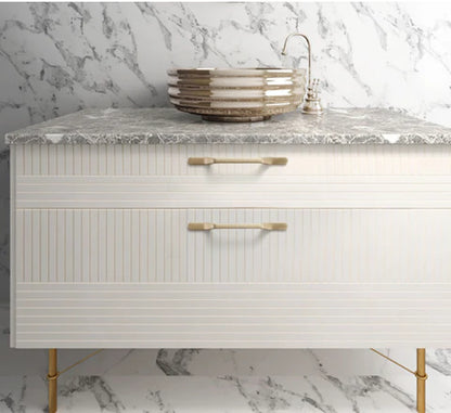 Brushed gold long handle #202337