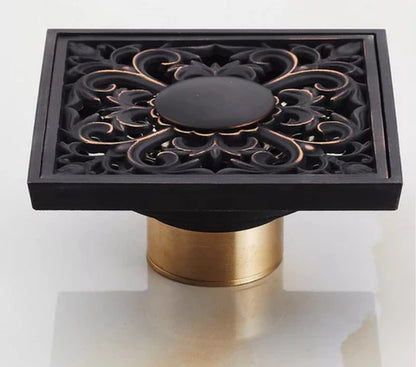 Black Filigree Shower Trap #201913