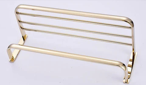 Gold Modern Bath Towel Rack and Rail #201924