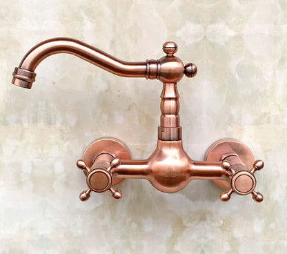 Copper Wall Mount Basin Mixer #201710