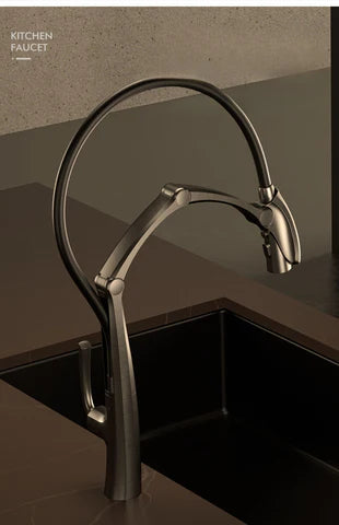 Gun Metal Grey Steam Punk Kitchen Mixer #202408