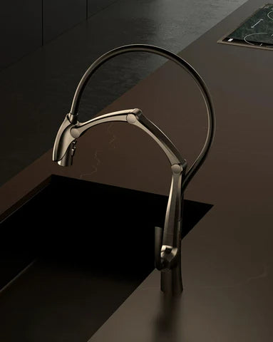 Gun Metal Grey Steam Punk Kitchen Mixer #202408
