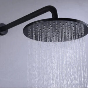 Matt Black Rain Fall Modern Concealed Shower Unit #201910