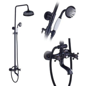 Oil Rubbed Black Antique Wall Mounted Rainfall Shower #201878