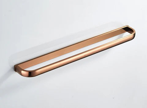 Rose Gold Modern Single Towel Rail #201862 - Image 2