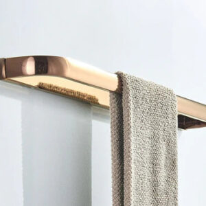 Rose Gold Modern Single Towel Rail #201862