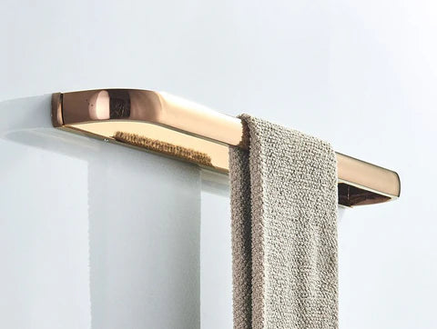 Rose Gold Modern Single Towel Rail #201862