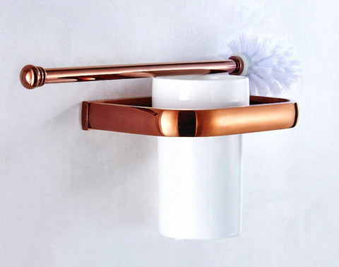 Rose Gold Modern Toilet Brush Holder #201933 - Image 2