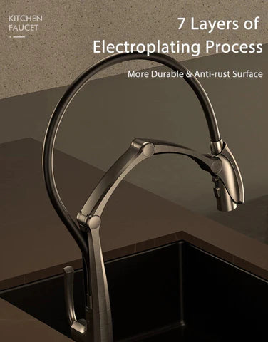 Gun Metal Grey Steam Punk Kitchen Mixer #202408 - Image 9