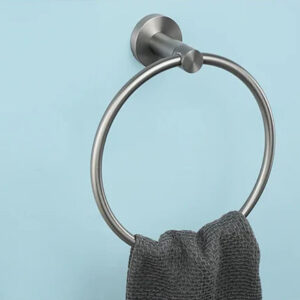 Gunmetal Grey Towel Ring #202407