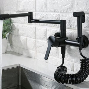 Matt Black Kitchen Mixer With Hand Shower #20203