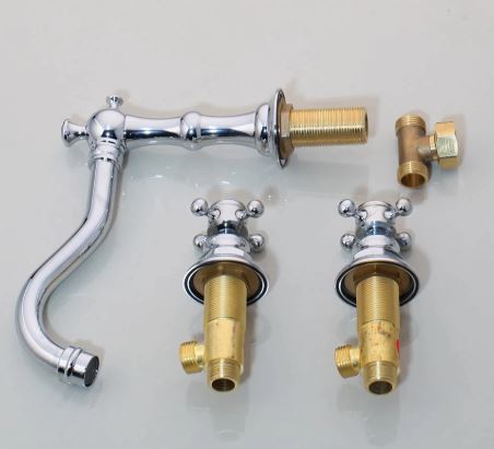 Chrome Antique 3 Hole Mixer #201829 - Image 2