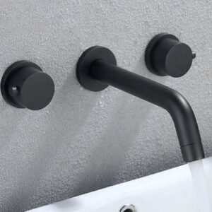 Matt Black 3 Hole Modern Mixer #201778