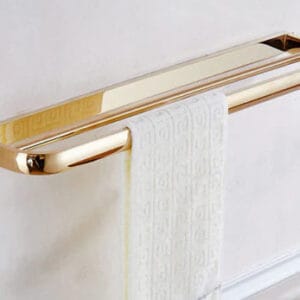 Gold Modern Double Towel Rail #201941
