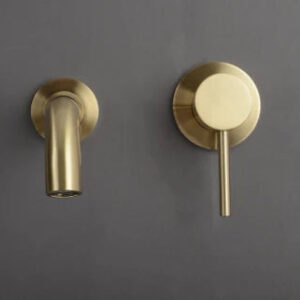 Brushed Gold Modern Basin Mixer #20213