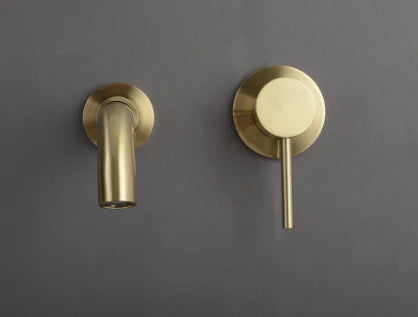 Brushed Gold Modern Basin Mixer #20213