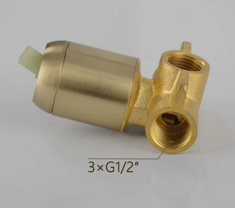 Brushed Gold Modern Basin Mixer #20213 - Image 3