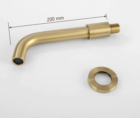 Brushed Gold Modern Basin Mixer #20213 - Image 4